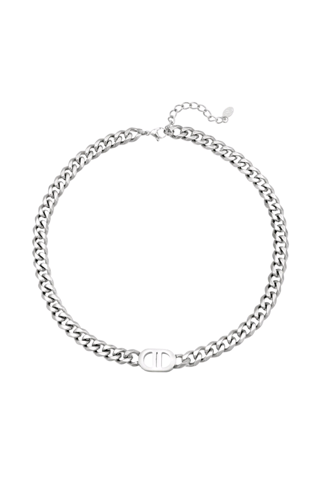 Halsketting Schakel - Zilver