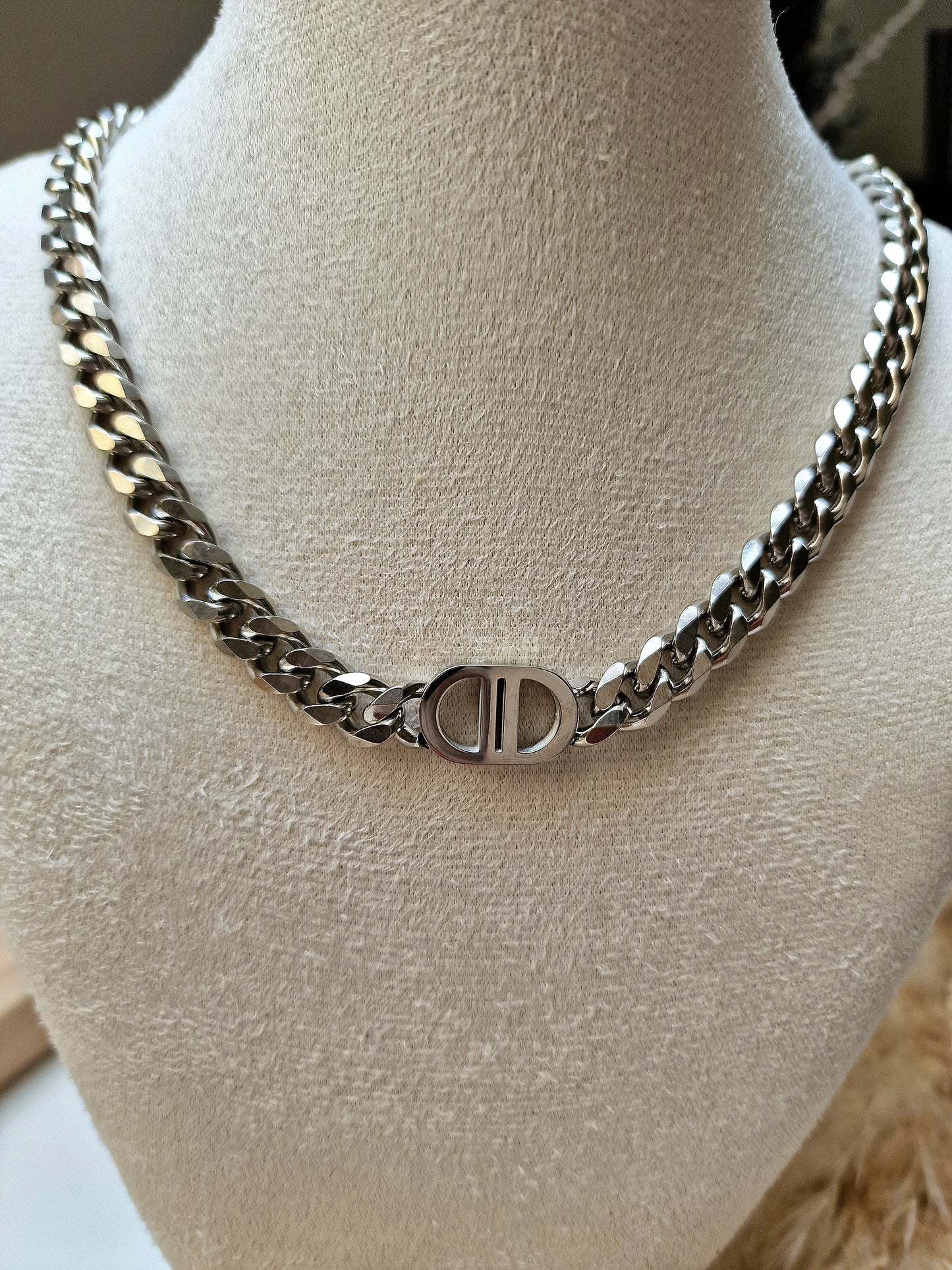 Halsketting Schakel - Zilver