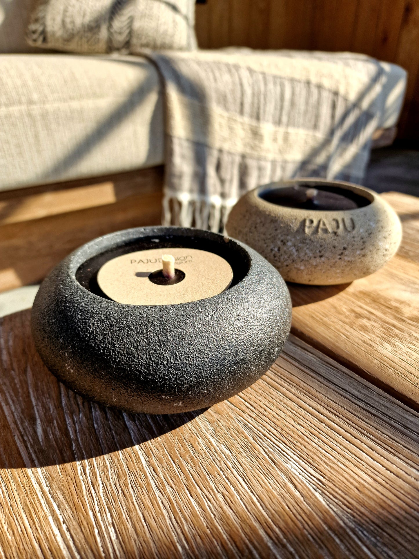 Outdoor candle Halo Dark Bowl - Paju design