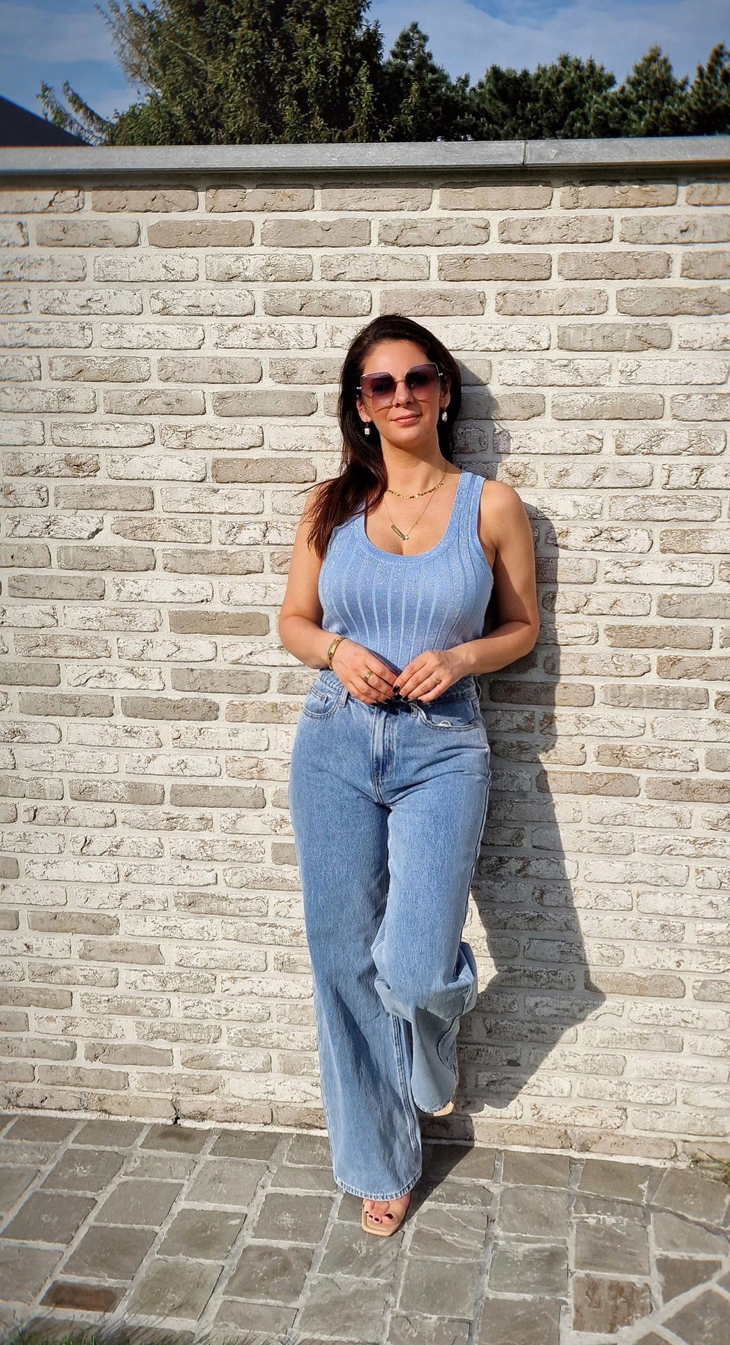 Jeansbroek Wide leg