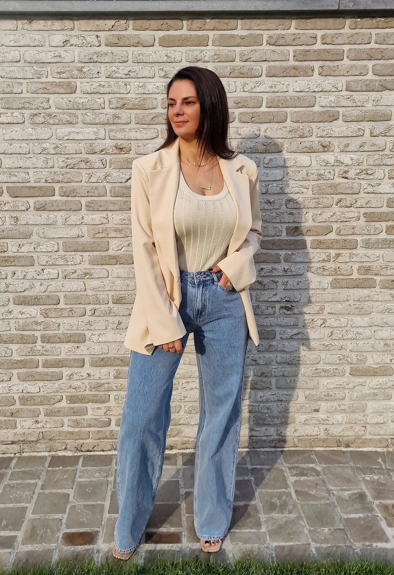 Jeansbroek Wide leg