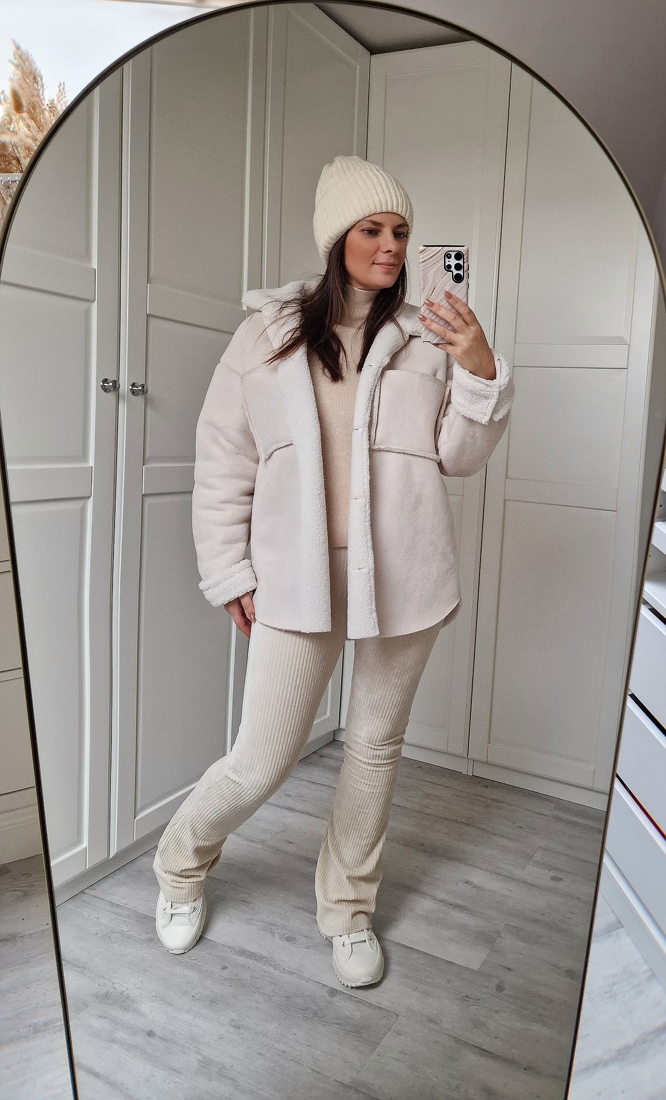 Pants Flared - Beige