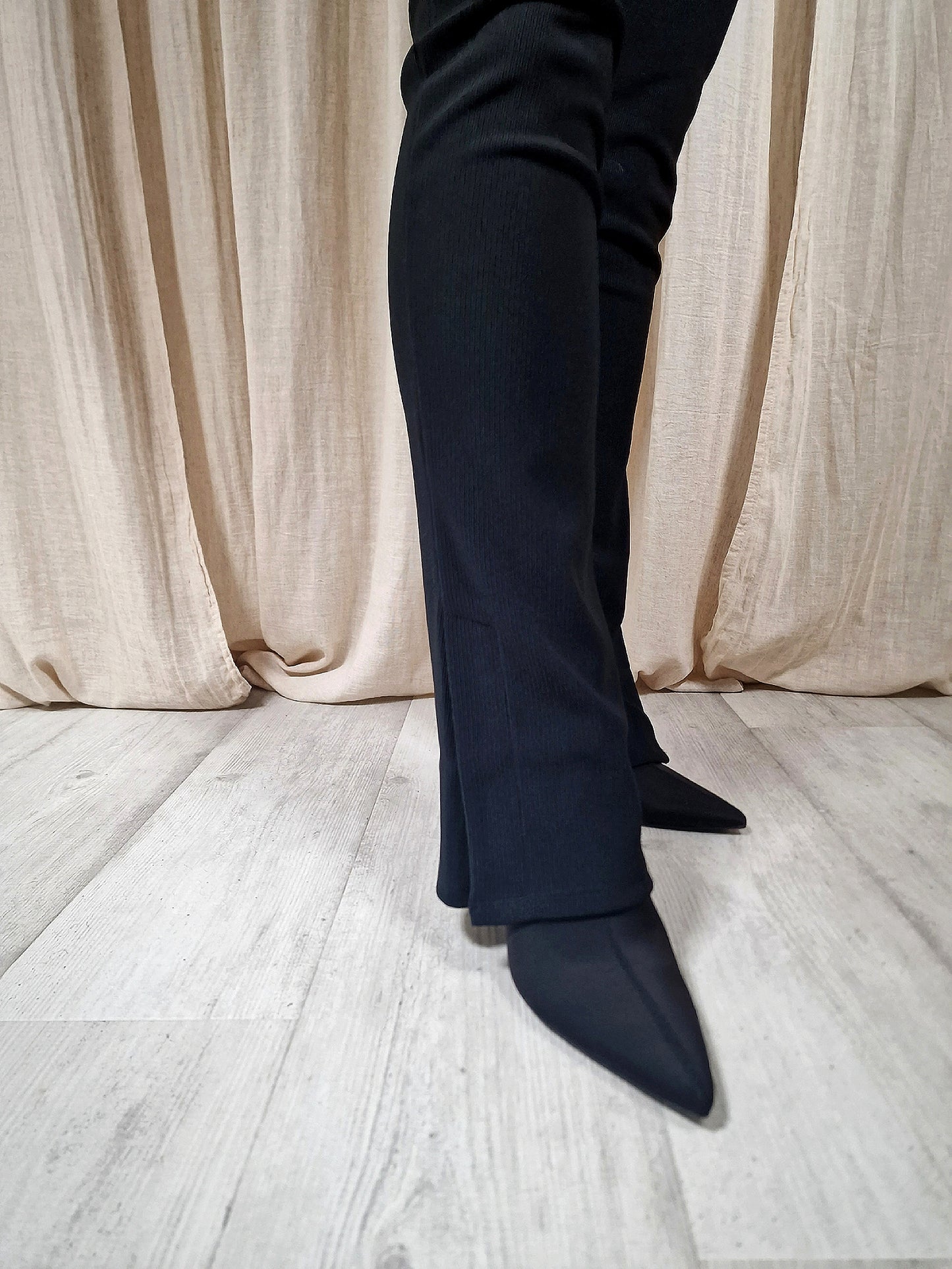 Flared legging - Zwart