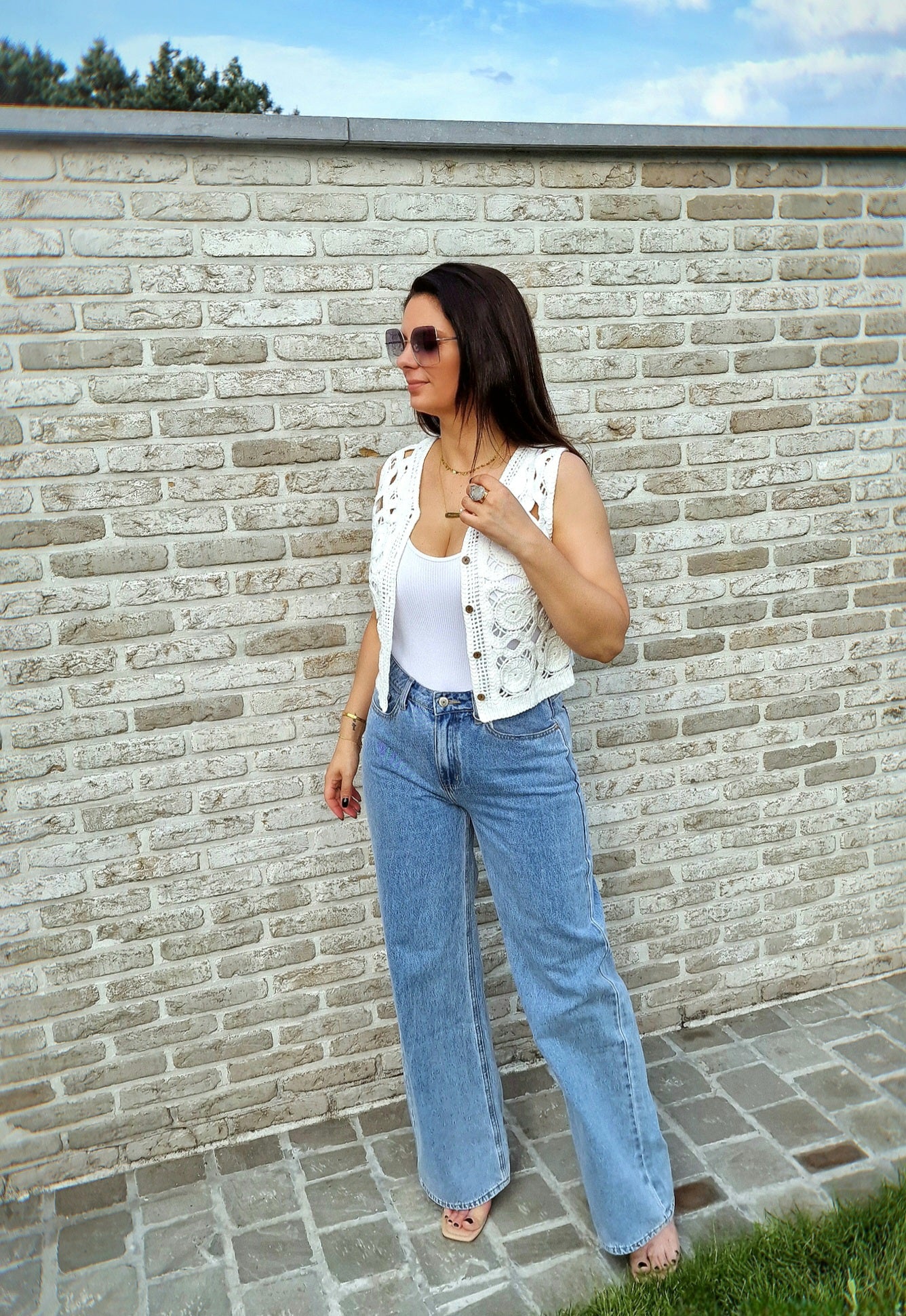 Jeansbroek Wide leg