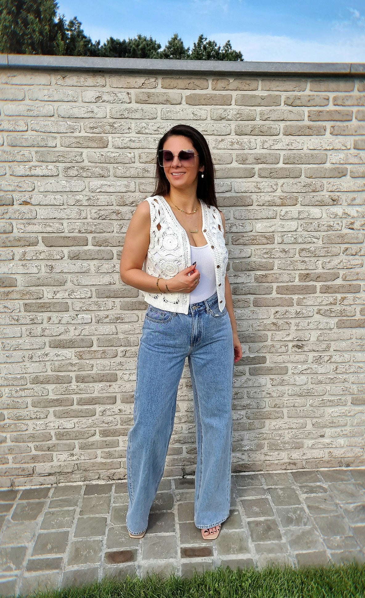 Jeansbroek Wide leg