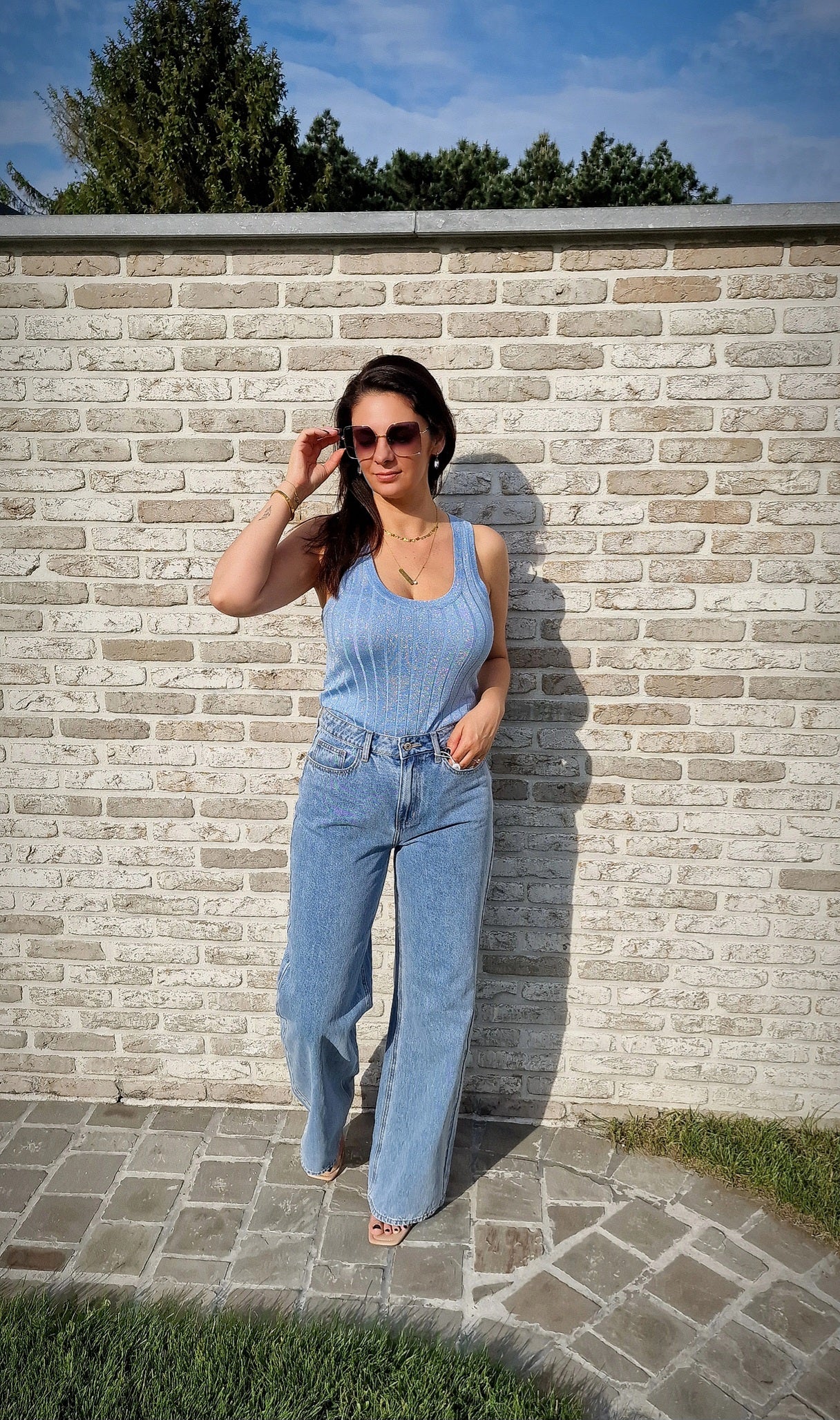 Jeansbroek Wide leg