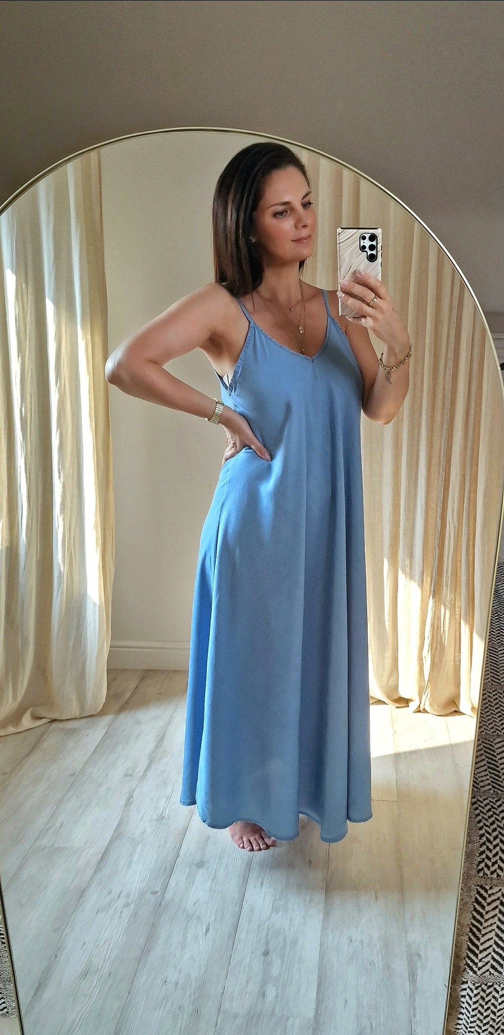 Jurk Flowy Blue