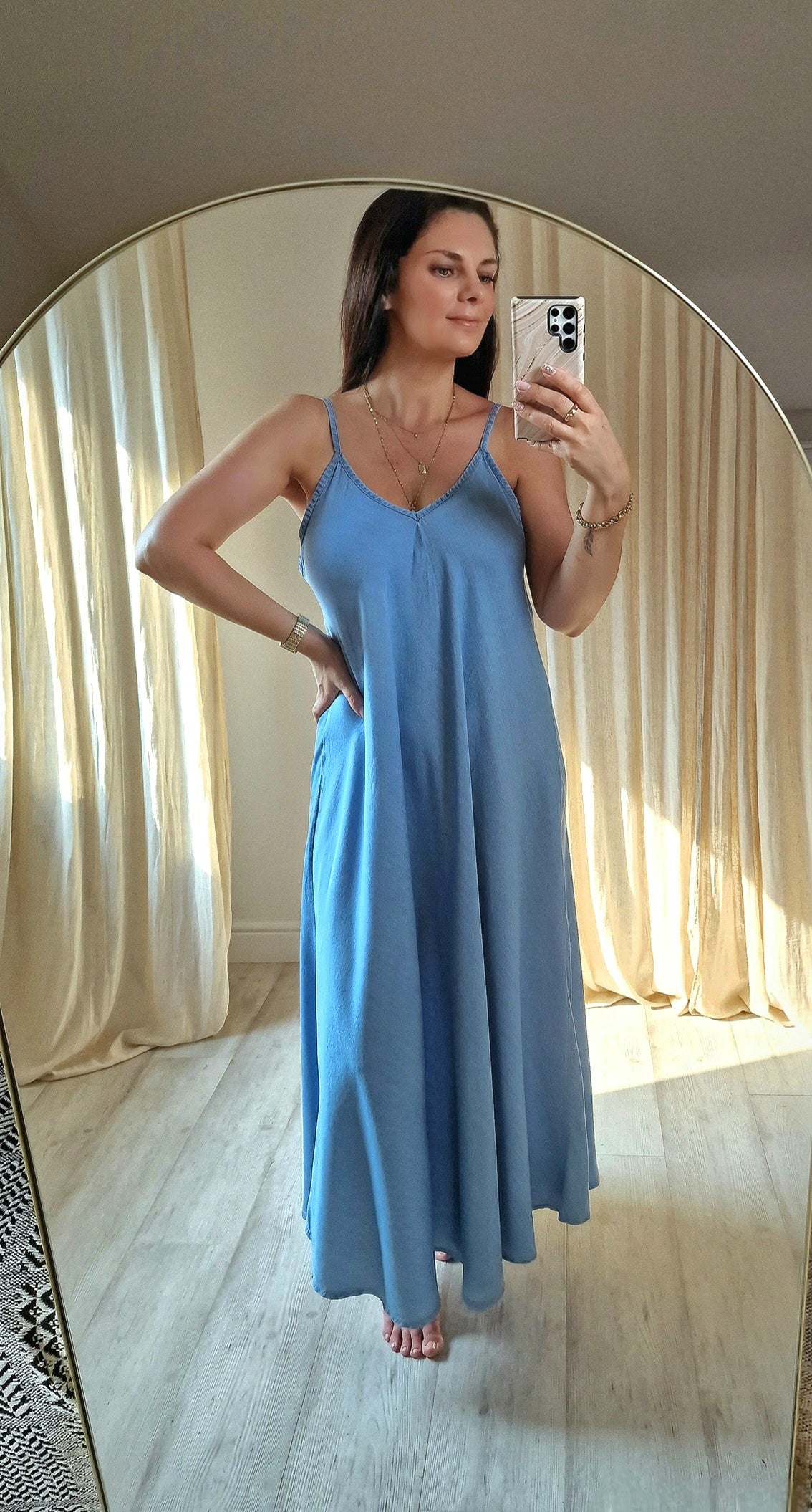 Jurk Flowy Blue