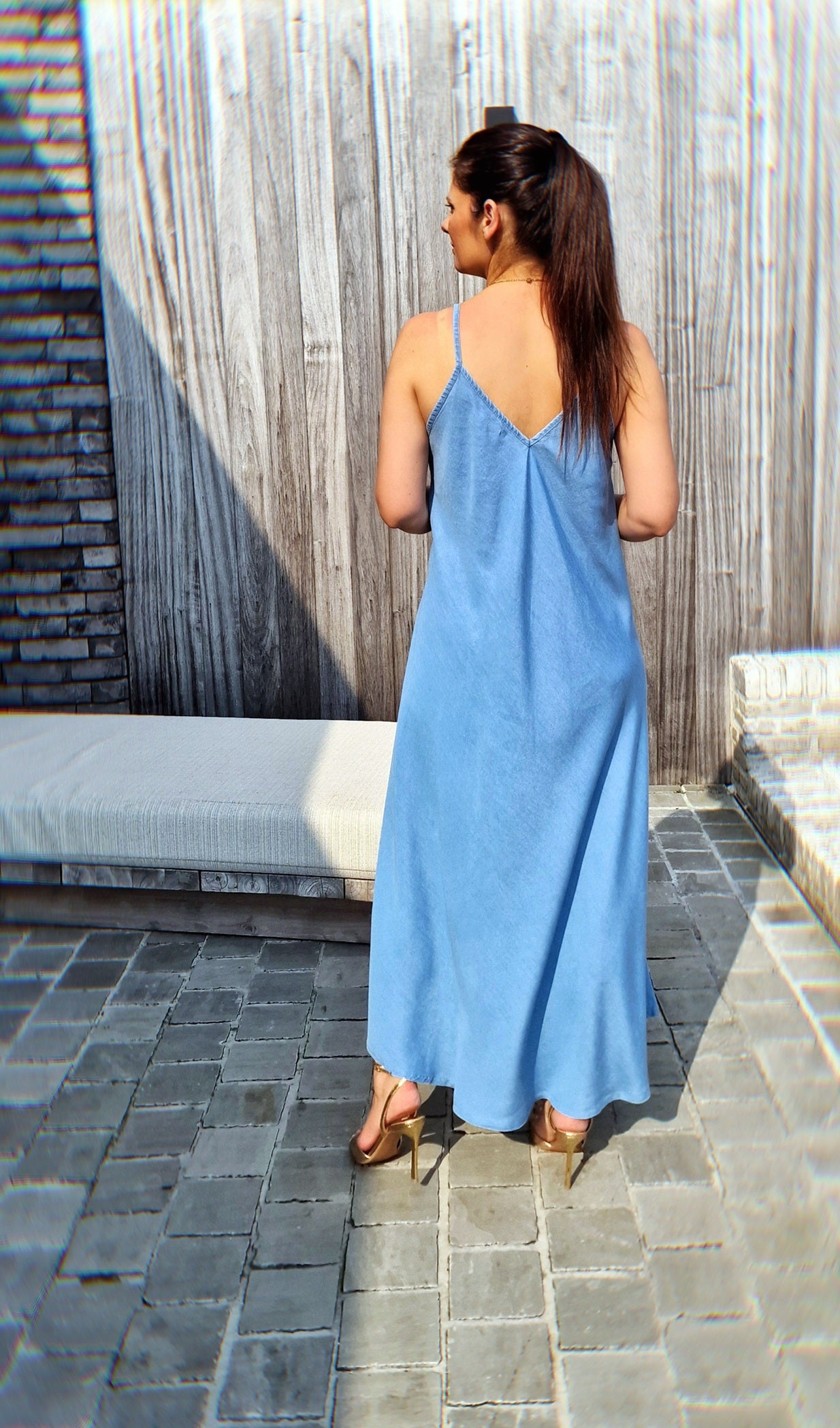 Jurk Flowy Blue