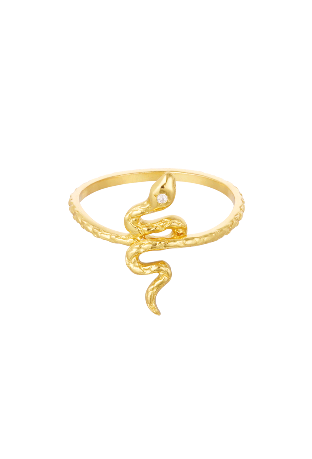 Verstelbare Ring Snake - sterling silver 925