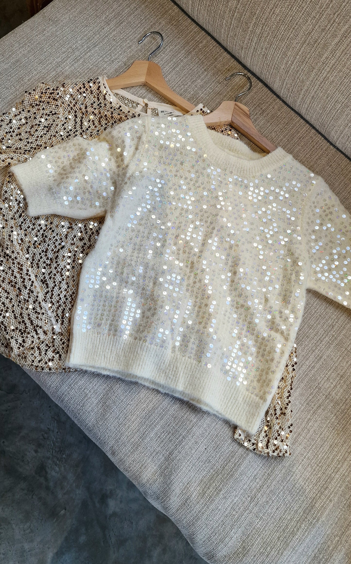 Glittertop White sequins