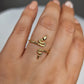 Verstelbare Ring Snake - sterling silver 925