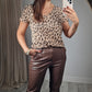 T-shirt Leopard