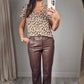 T-shirt Leopard