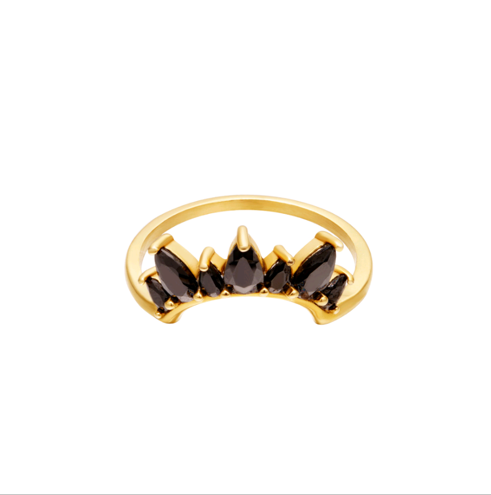 Ring Zwart Crown
