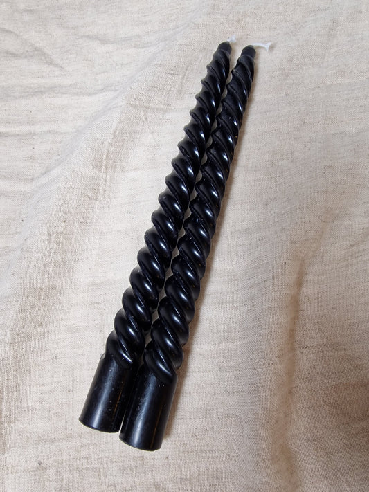 Swirl Candle - Black