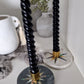 Swirl Candle - Black