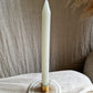 Marble candlestick - White