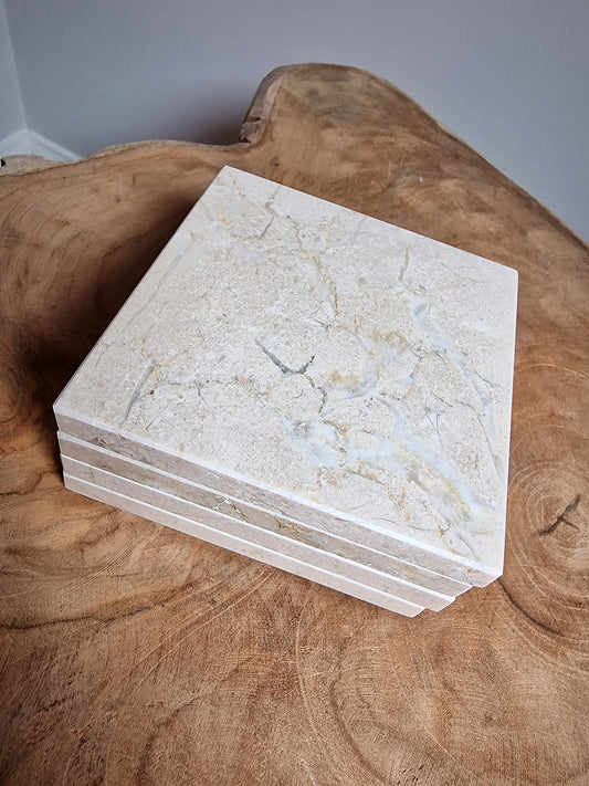 Marble coasters - Set of 2 pieces